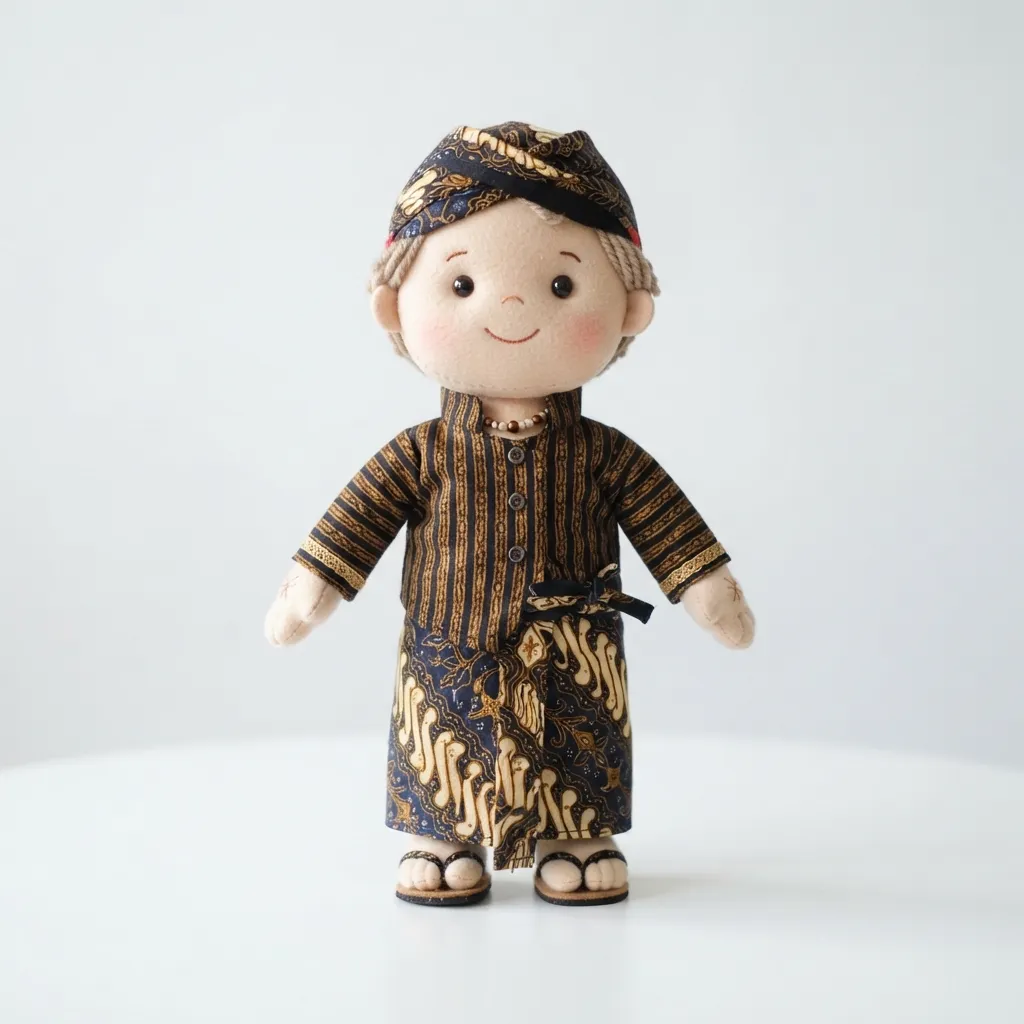 Boneka Cowok Baju Adat Jawa